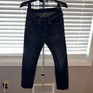 Levi 510 skinny fit jeans in dark wash.